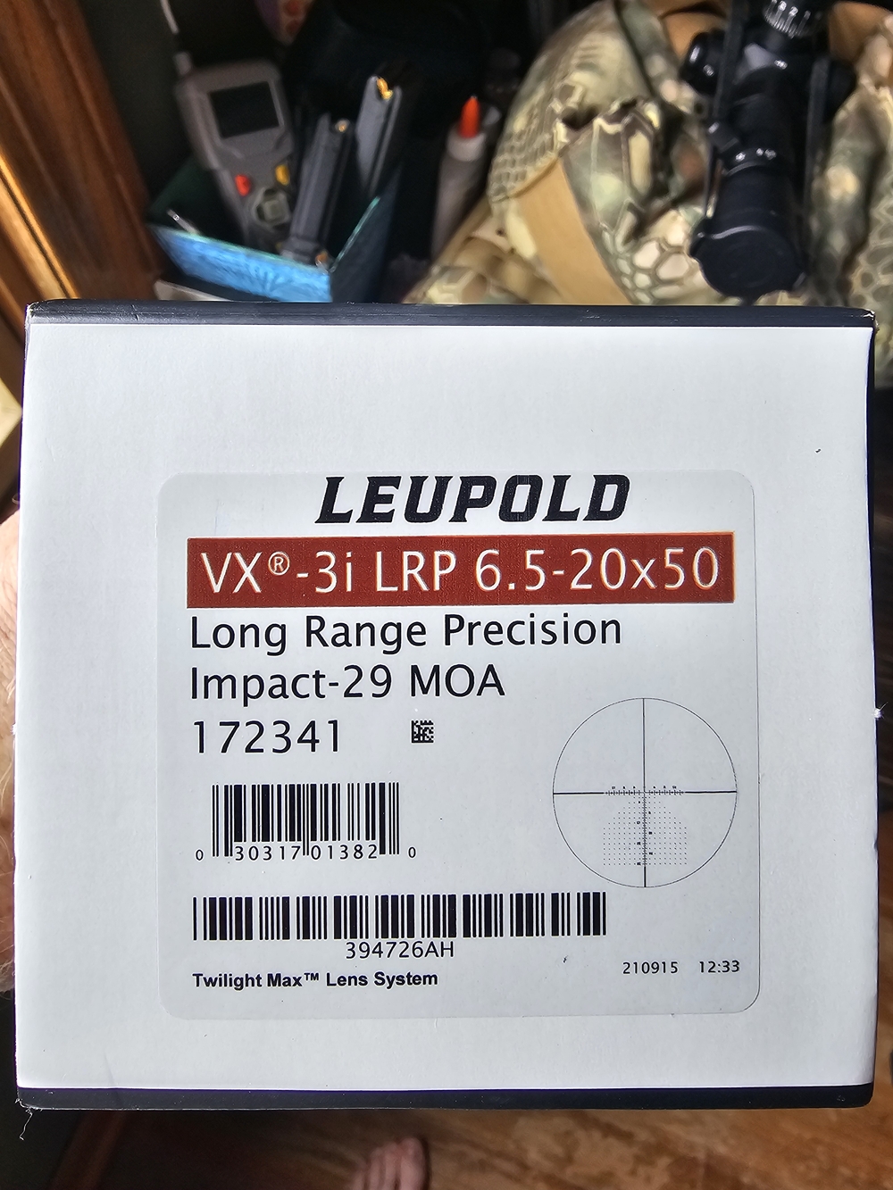 Leupold VX-3i LRP 6.5-20x50 Long Range Precision Scope - Black
